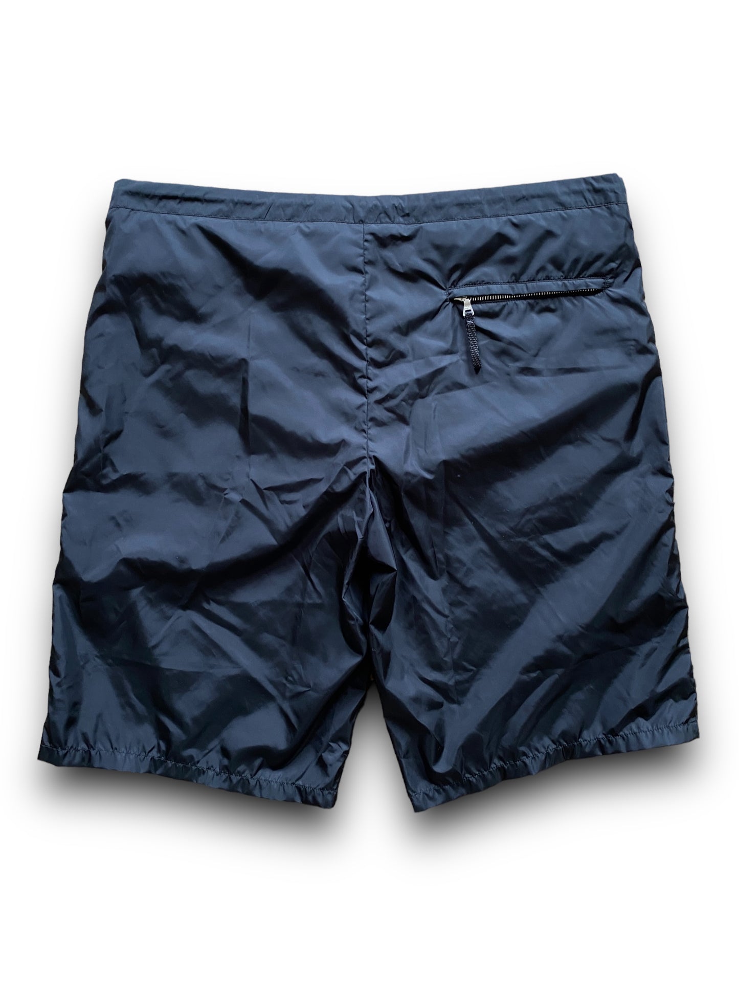 PRADA BLACK NYLON SWIM SHORT