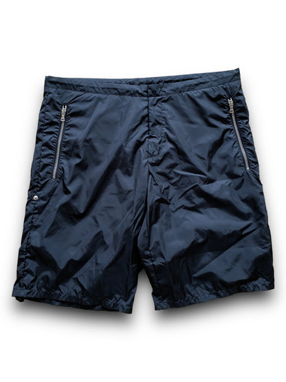 PRADA BLACK NYLON SWIM SHORT