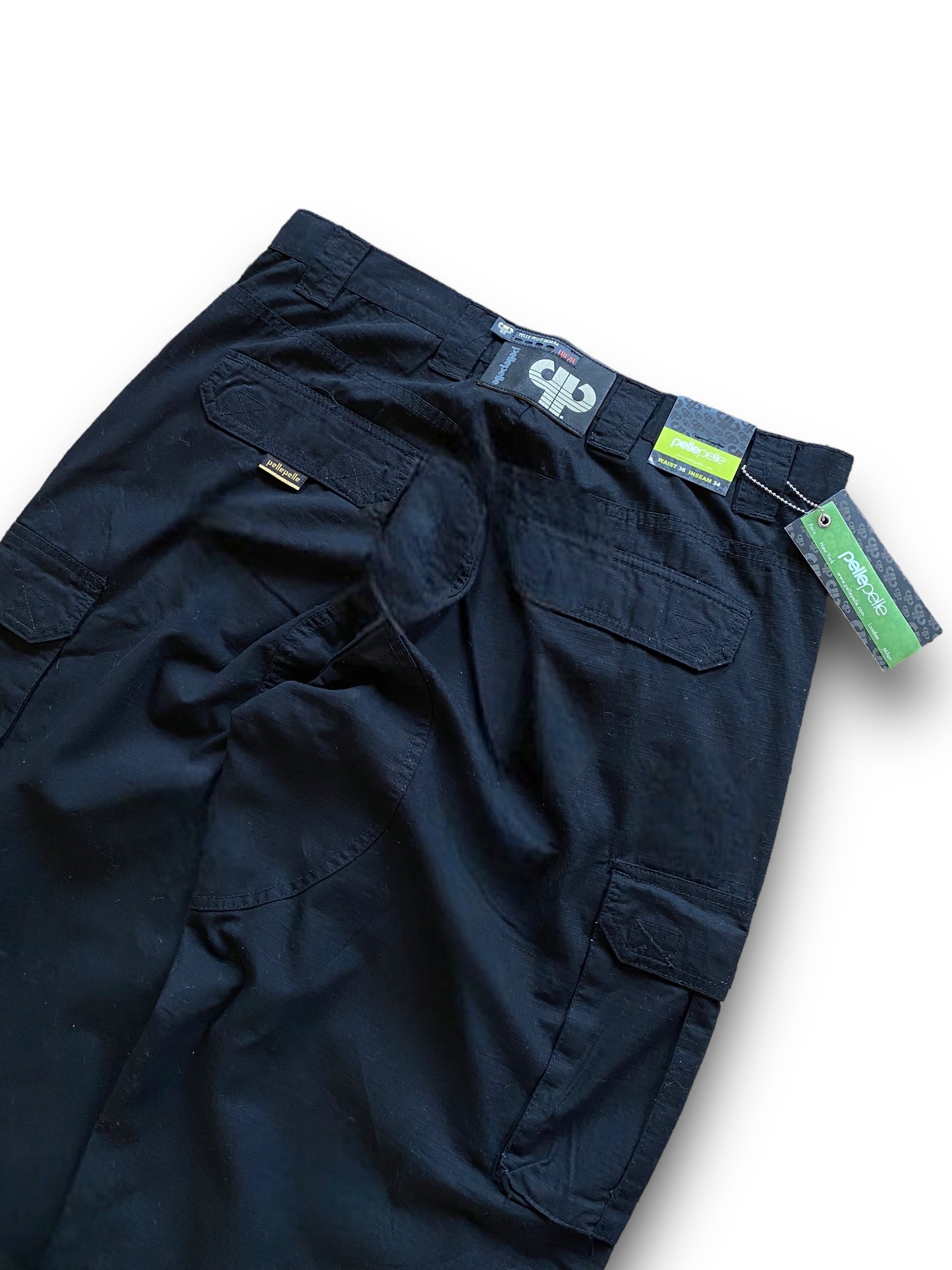 PELLEPELLE BAGGY CARGO RIPSTOP PANTS