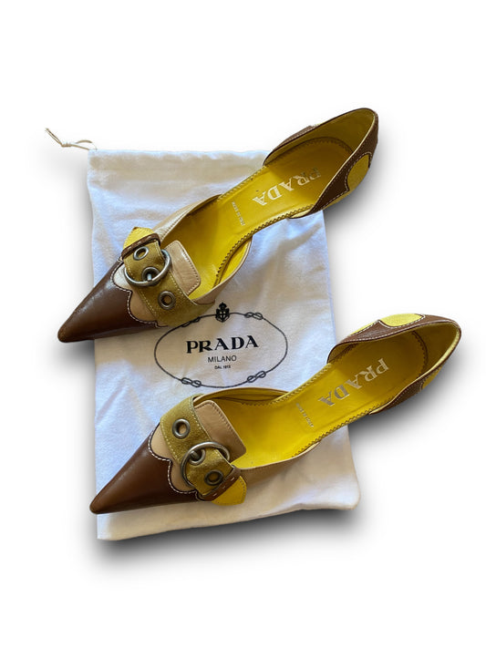 PRADA RARE YELLOW PUMPS