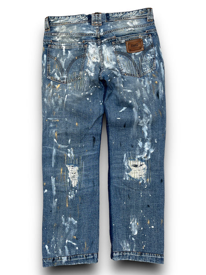 Dolce & Gabbana Painted Jeans