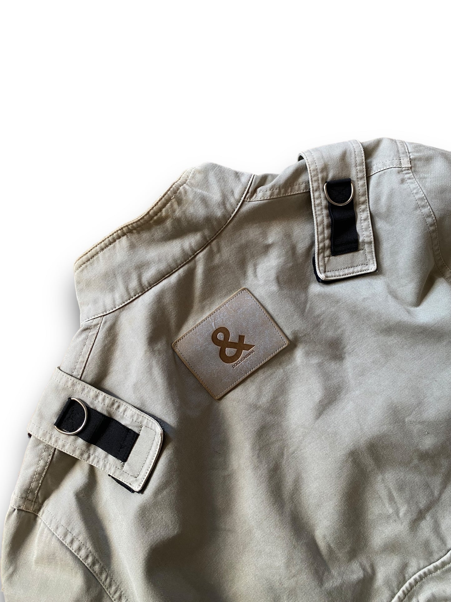 D&G 2003 AVIATOR BEIGE BOMBER JACKET