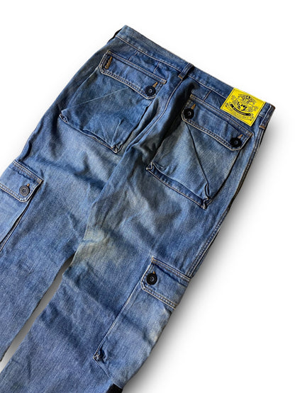 D&G CARGO DENIM ARCHIVE PARACHUTE PANTS