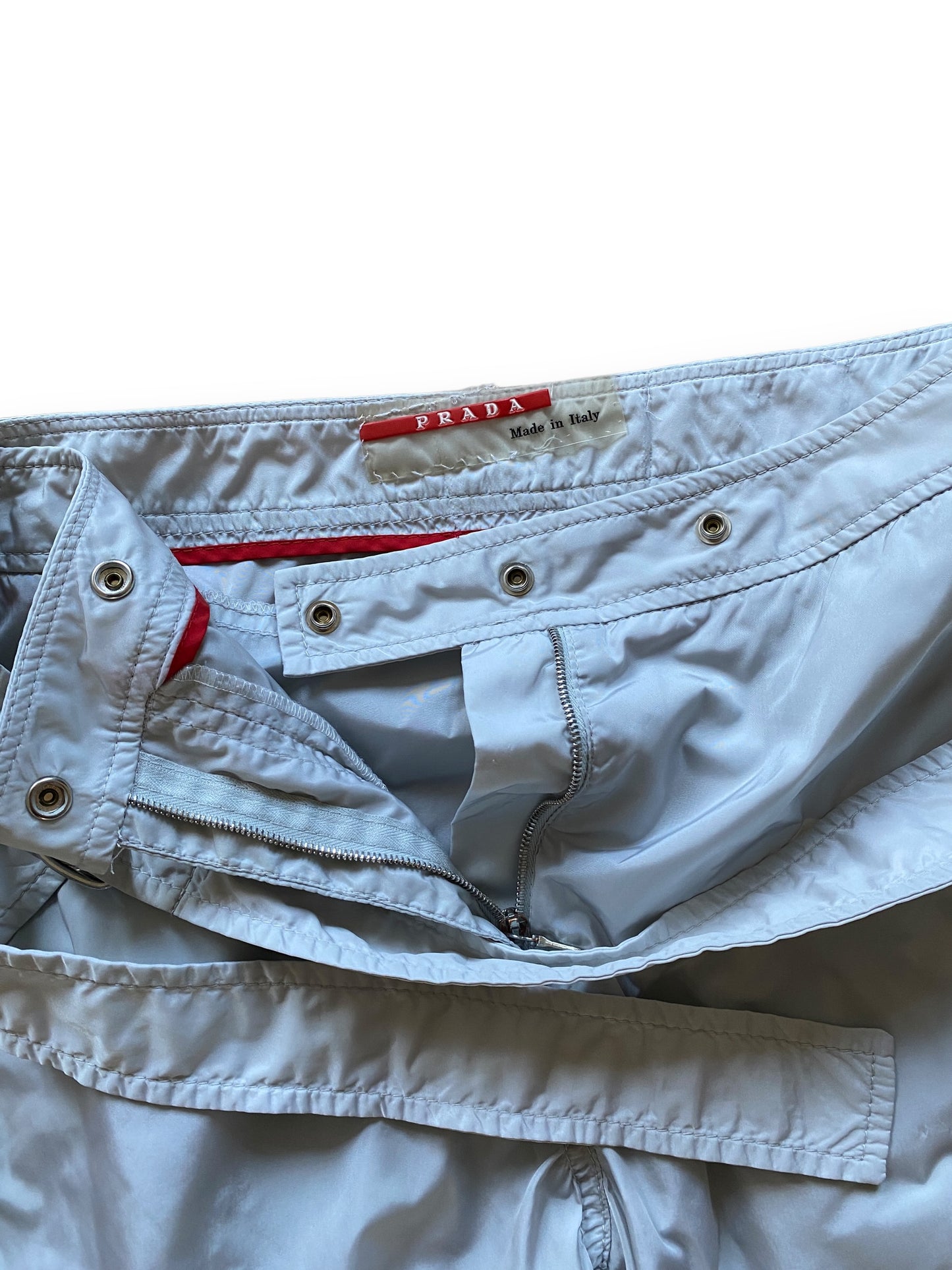 PRADA BANDANA AJUSTABLE NYLON PANTS