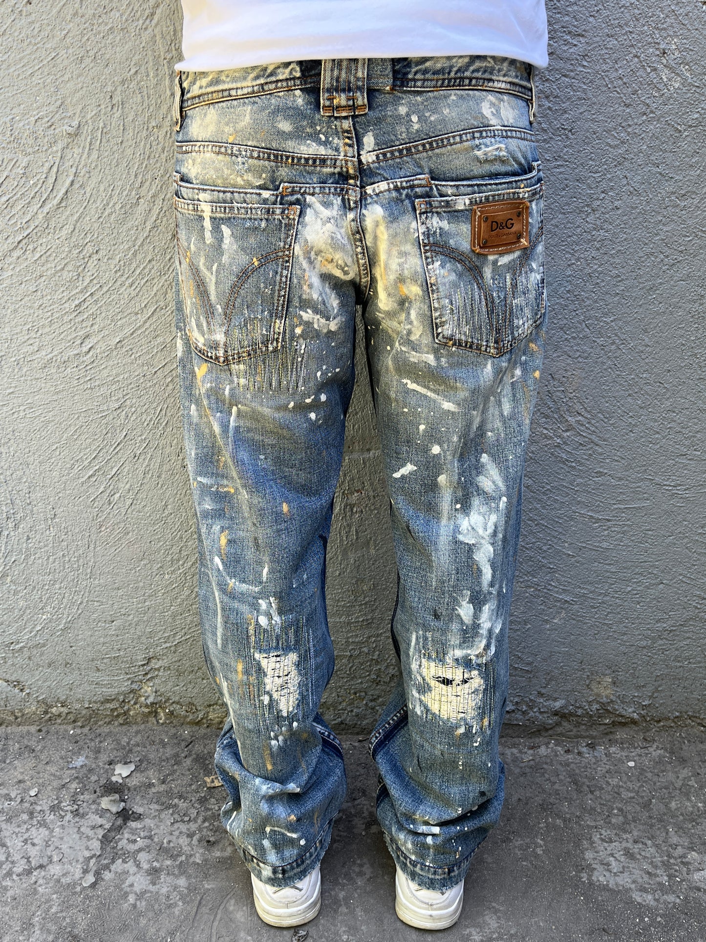Dolce & Gabbana Painted Jeans