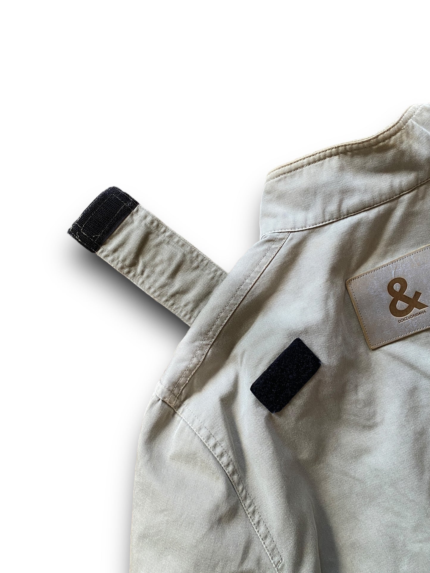 D&G 2003 AVIATOR BEIGE BOMBER JACKET