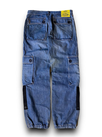 D&G CARGO DENIM ARCHIVE PARACHUTE PANTS