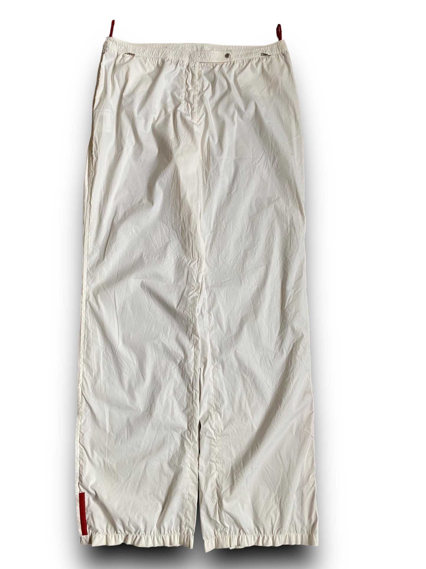 PRADA WHITE OVERSIZE PANTS