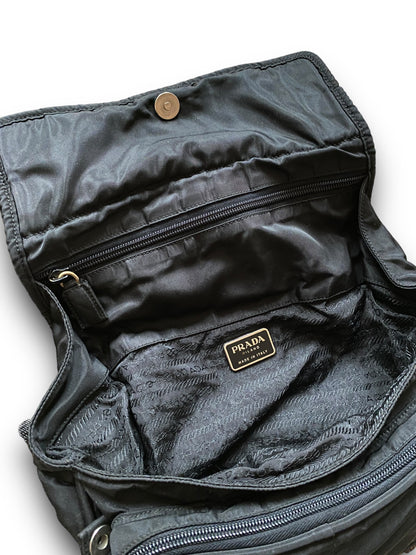 PRADA SMALL BLACK MESSENGER BAG