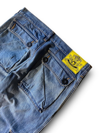 D&G CARGO DENIM ARCHIVE PARACHUTE PANTS