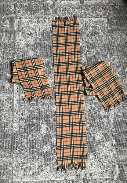 BURBERRYS SCARF TARTAN MONOGRAMME