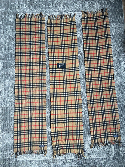 BURBERRYS SCARF TARTAN MONOGRAMME