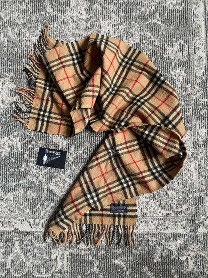 BURBERRYS SCARF TARTAN MONOGRAMME