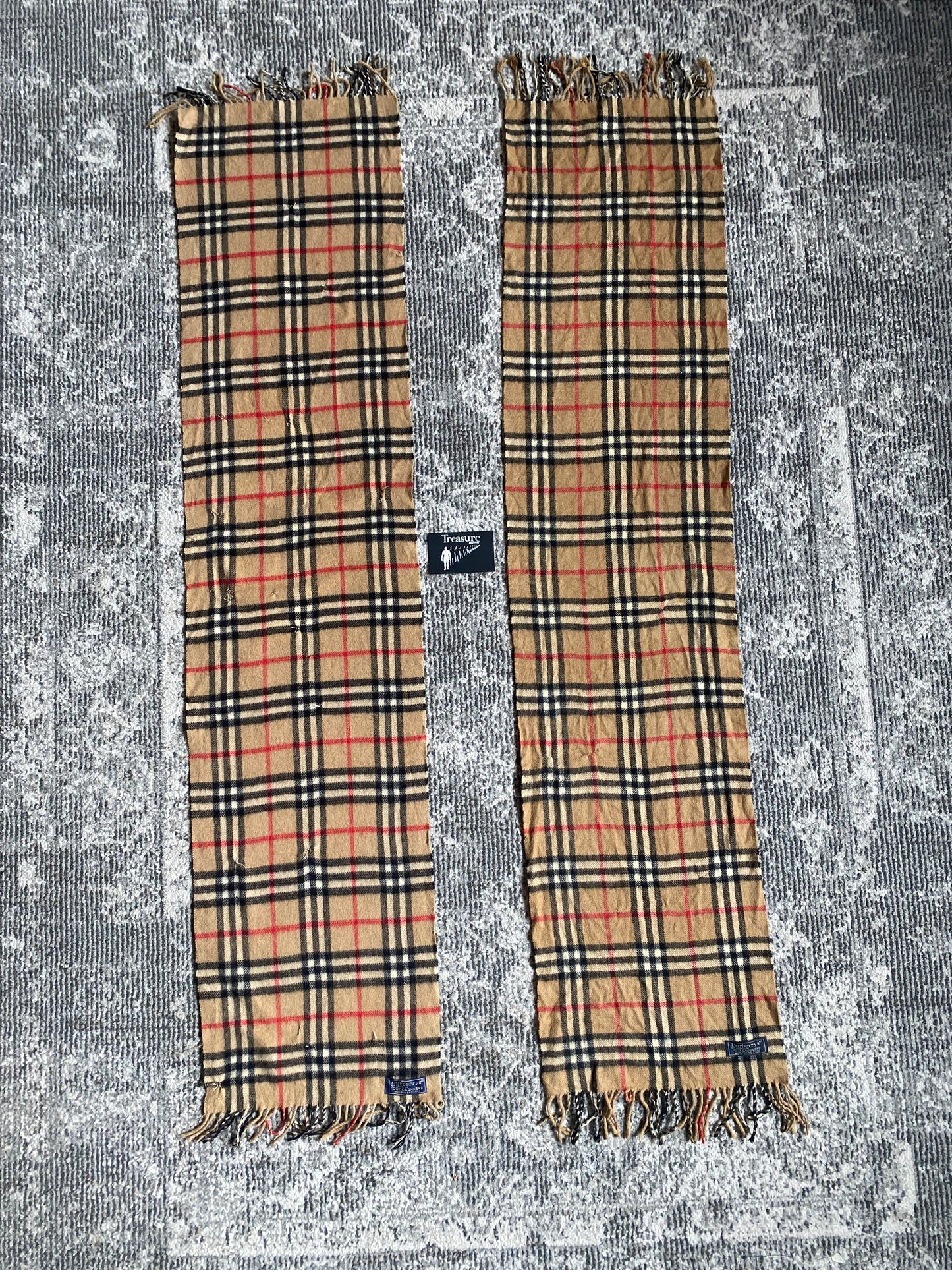 BURBERRYS SCARF TARTAN MONOGRAMME