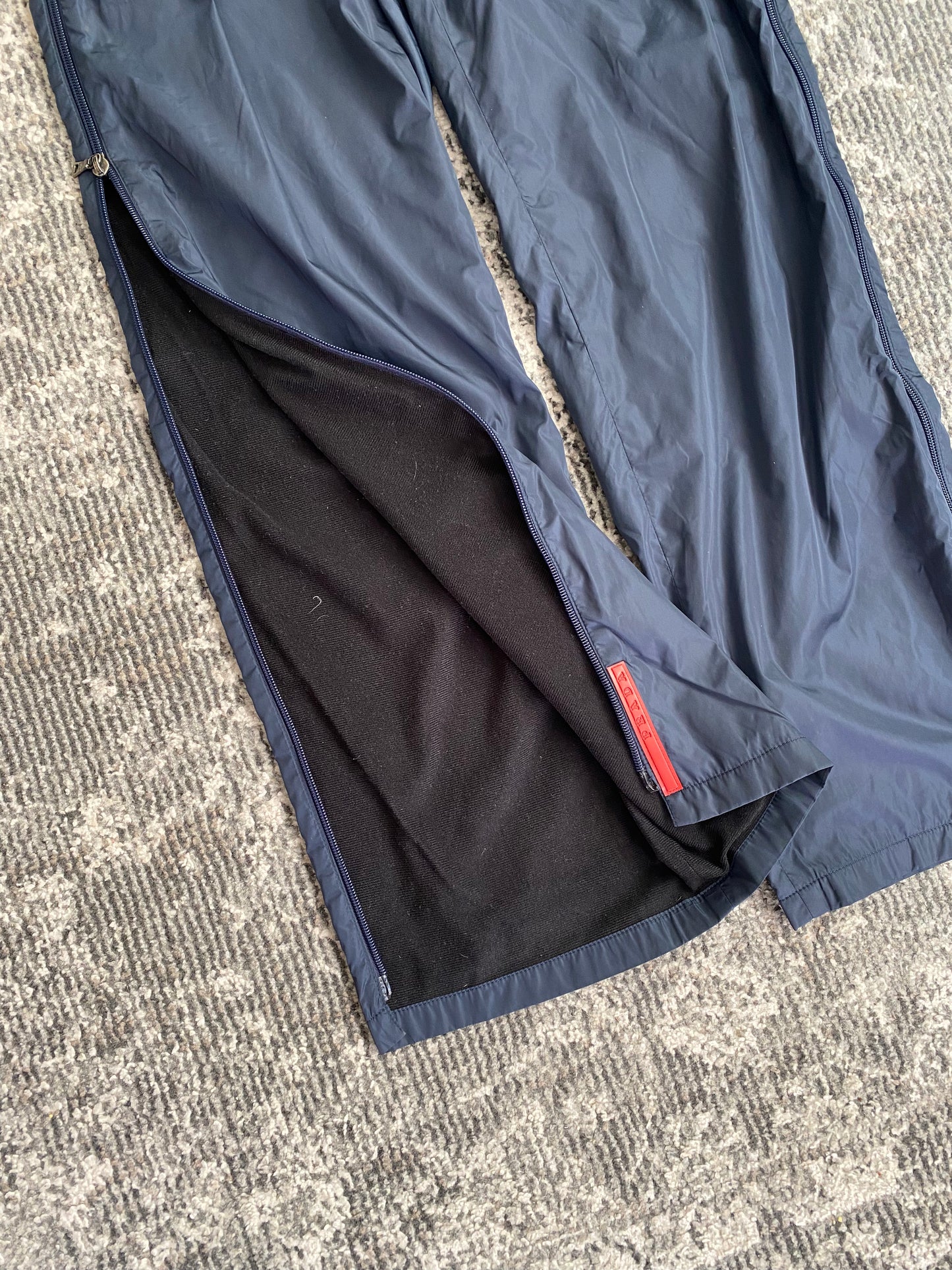 PRADA SPORT FULL ZIP NYLON TROUSERS