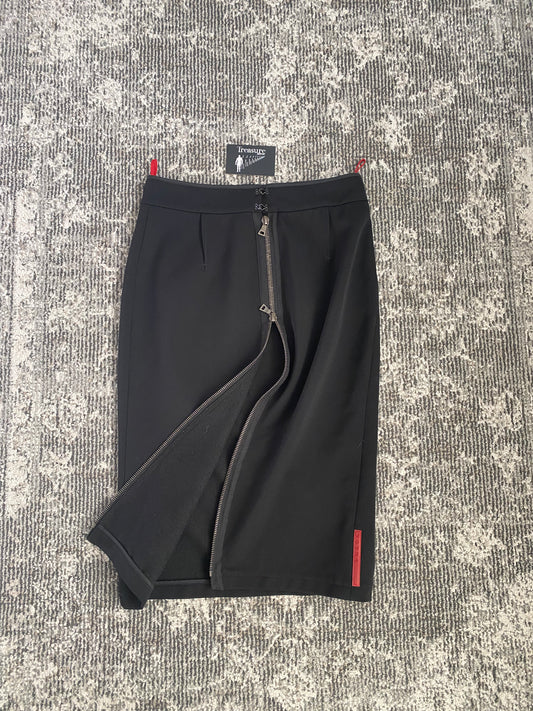 PRADA DOUBLE ZIP SKIRT