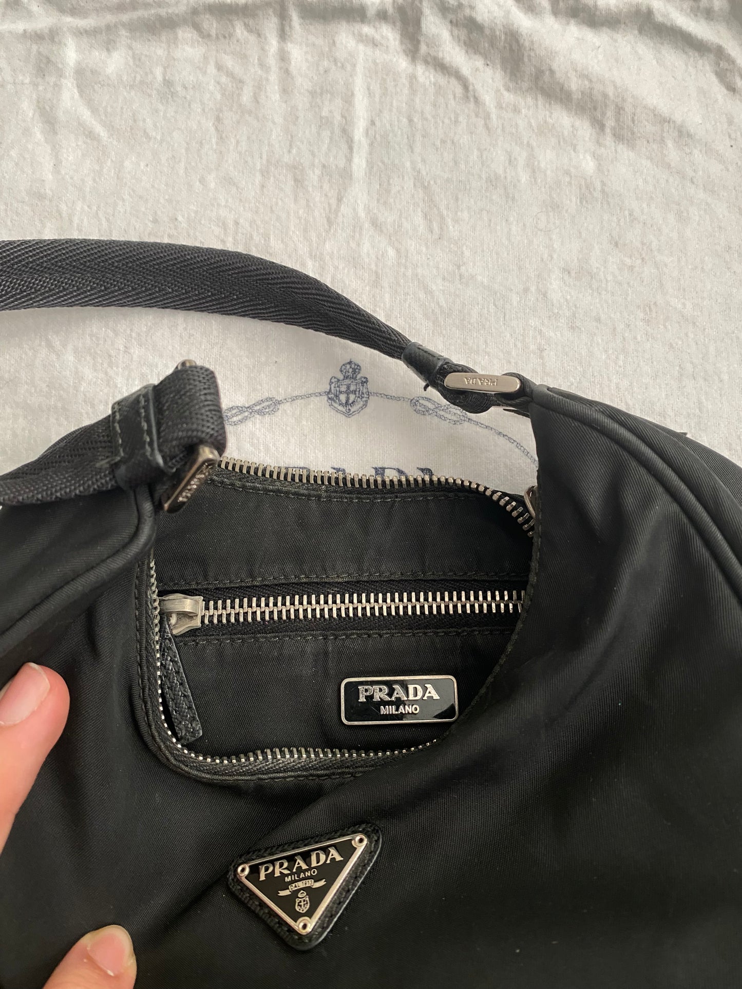 PRADA HOBO BAGUETTE