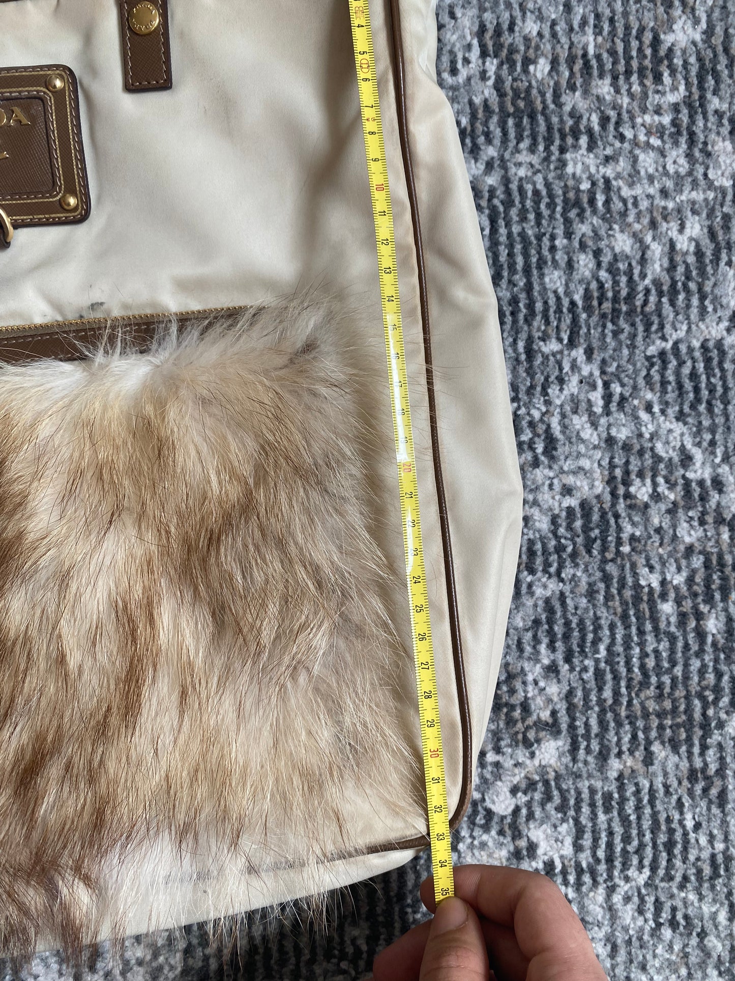 PRADA FUR HANDBAG