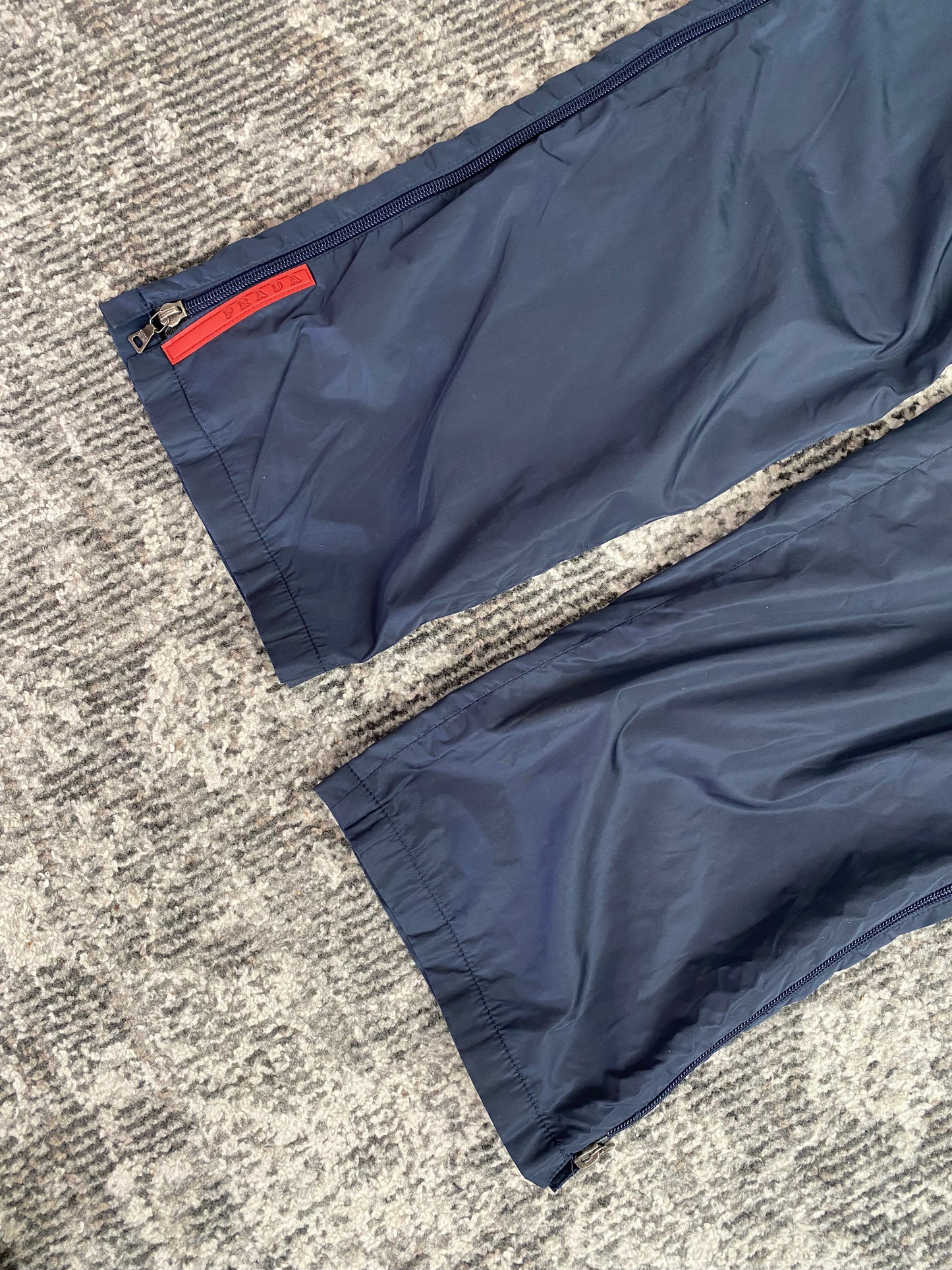 PRADA SPORT FULL ZIP NYLON TROUSERS