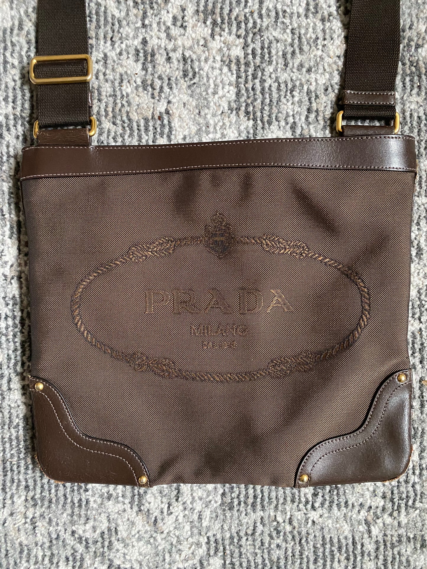 PRADA CANVAS FLAT BAG