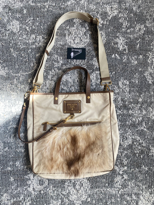 PRADA FUR HANDBAG