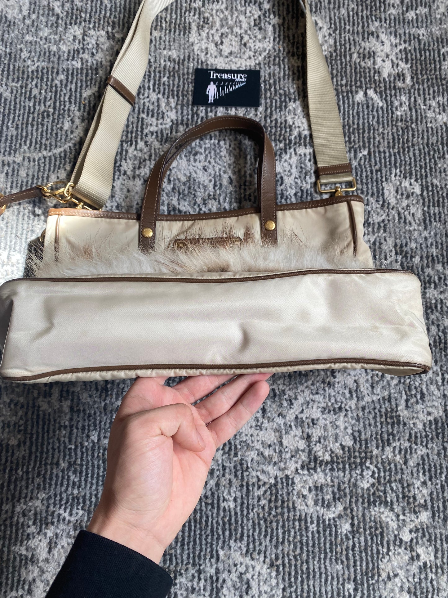 PRADA FUR HANDBAG