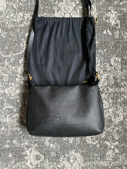 FENDI BLACK MESSENGER BAG