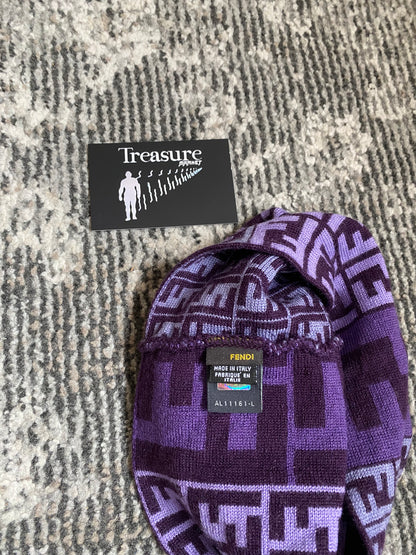 FENDI PURPLE BEANIE