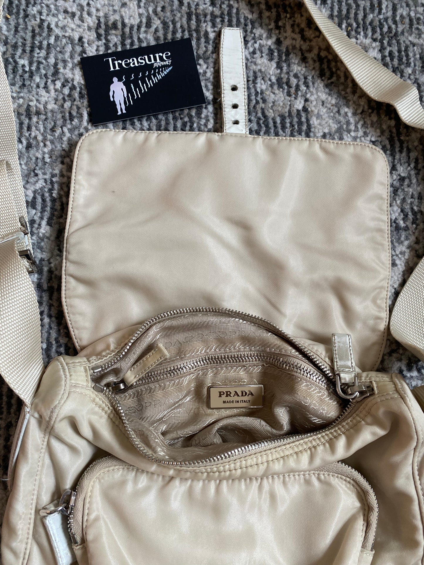 PRADA BEIGE MESSENGER