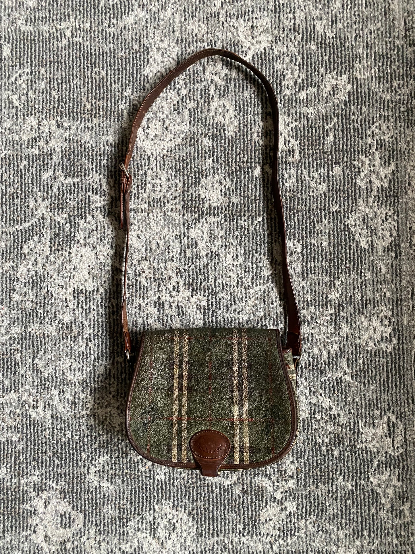 BURBERRYS GREEN SHOULDER BAG