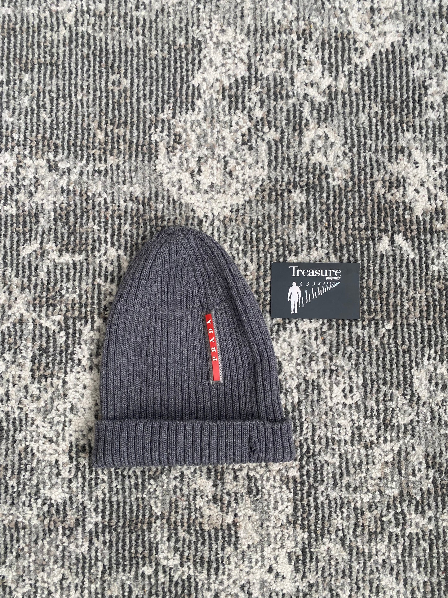 PRADA GREY BEANIE