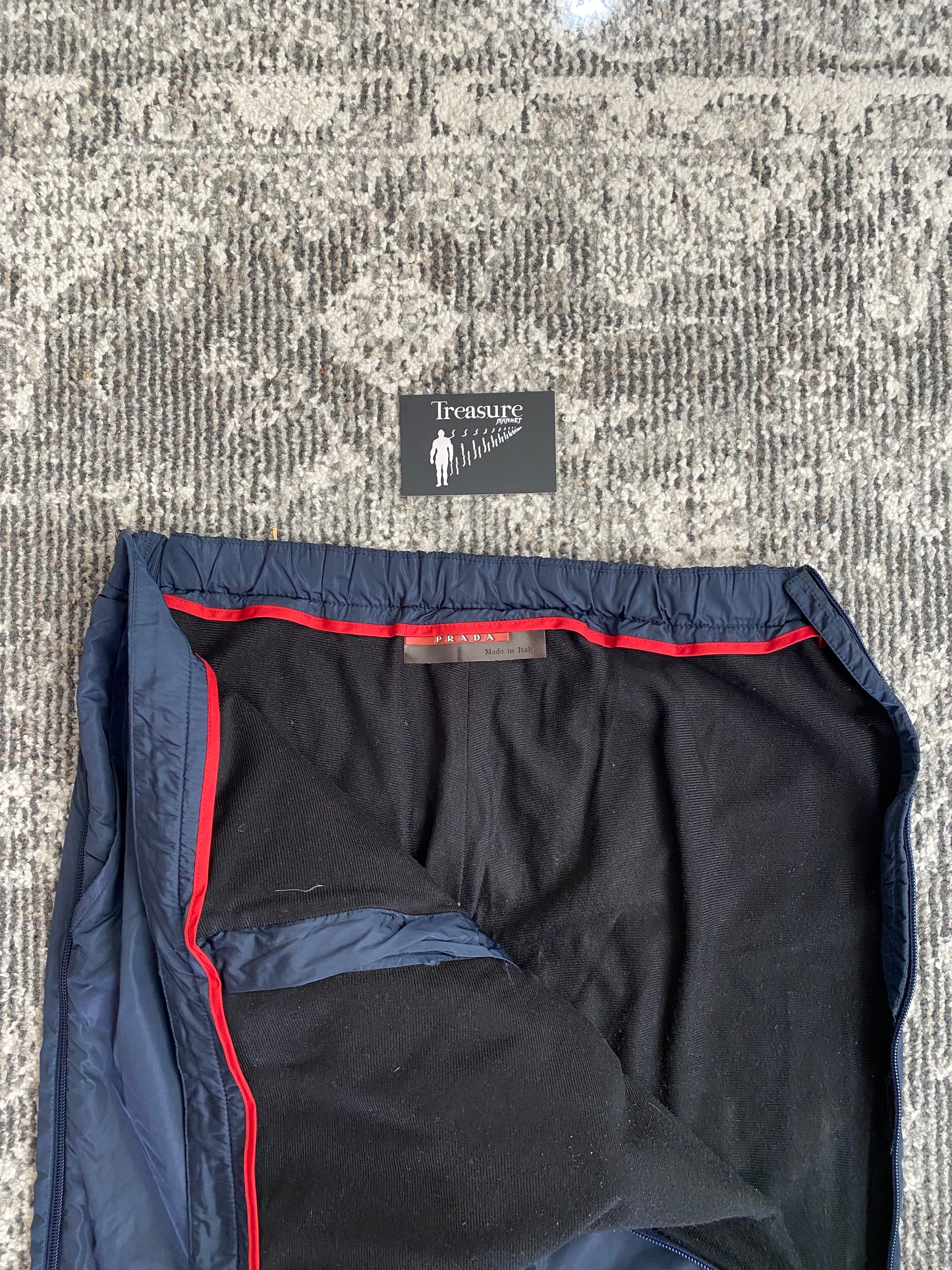 PRADA SPORT FULL ZIP NYLON TROUSERS