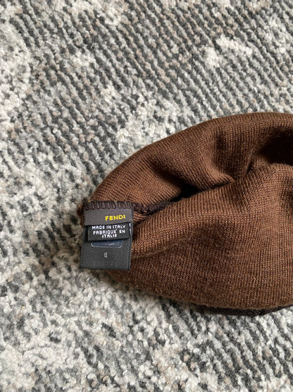 FENDI BROWN BEANIE