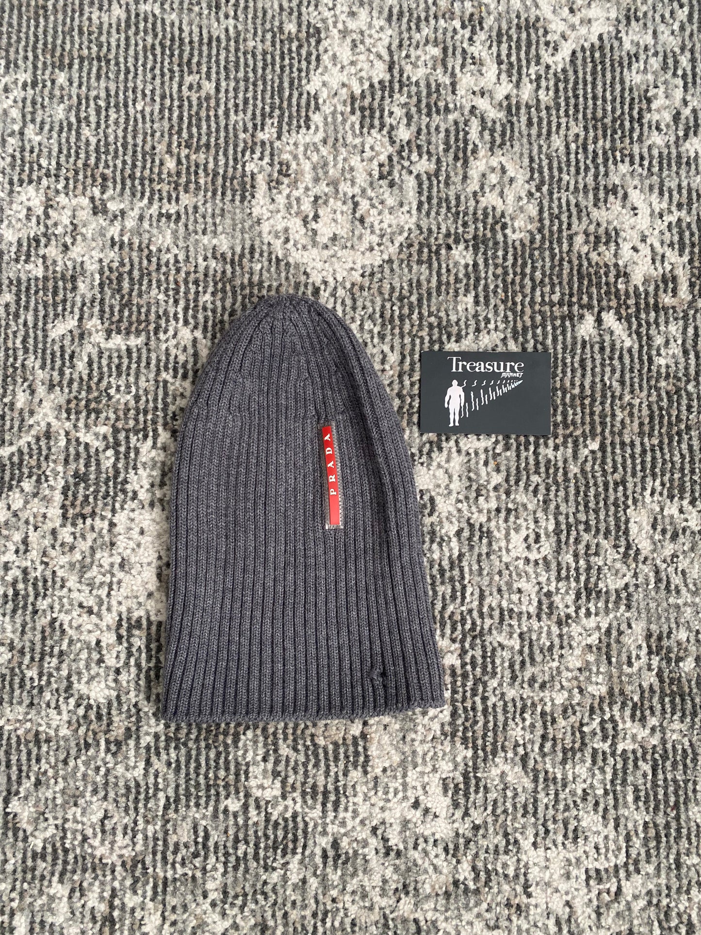 PRADA GREY BEANIE