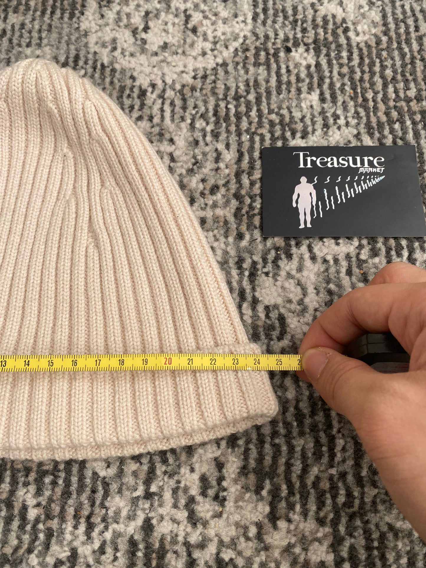 BEIGE PRADA BEANIE